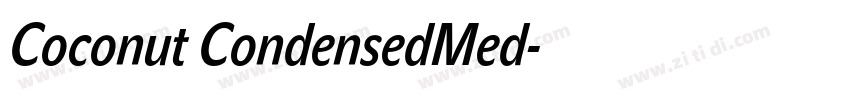 Coconut CondensedMed字体转换